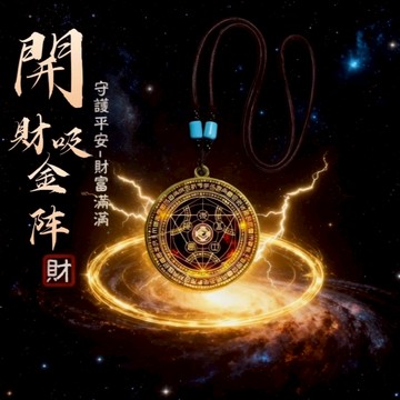 🙏🏻紫南宮過爐 開光🙏🏻2026年馬年-【招財有靈性】六芒七星開財陣 聚財鑰匙扣 招財吊墜 項鏈 項鍊 聚財陣 禮物