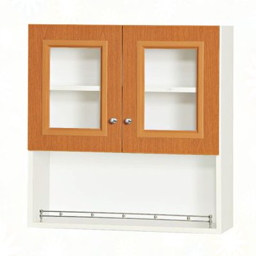 文創集-南亞塑鋼     艾格 南亞塑鋼2.1尺雙開門下單空格衛浴吊櫃/收納櫃-62.7x23.5x65cm免組