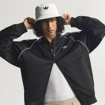 ADIDAS ORIGINALS ADICOLOR 全黑 三線外套 雙拉鏈 三葉草 KE0806