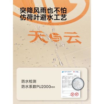天與云黑膠天幕帳篷戶外露營裝備全套防風遮陽防曬易搭建大面積