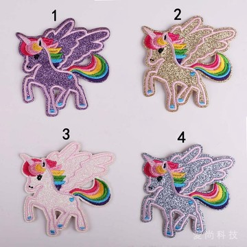 刺繡布貼 電腦繡花章 精品DIY 飛天小動物 衣服裝飾補丁貼貼布