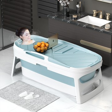 優購生活~成人泡澡桶折疊浴桶硅膠浴盆全身加厚浴缸恒保溫帶蓋子家用沐浴桶洗澡桶 泡澡桶 洗腳桶 洗澡盆 洗腳盆 冬天 浴盆