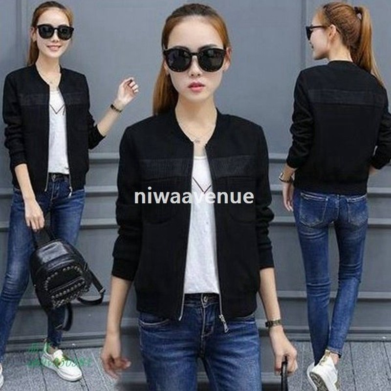 春アウター ジャンバー ブルゾン 野球服 レディースジャケット 通学 長袖 カジュアル スプリングジャケット 春秋 おしゃれ レディース 韓国風 通販 Lineポイント最大0 5 Get Lineショッピング