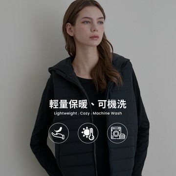 GIORDANO 女裝 舖棉連帽背心 E-care輕暖系列 (多色任選)