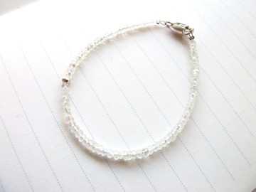 月光石 925銀飾【小角度系列-閃光】輕天然石手鍊設計 姻緣石