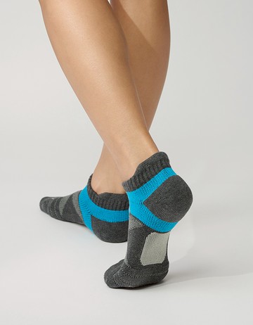 X型雙向減壓足弓船短襪- 深灰