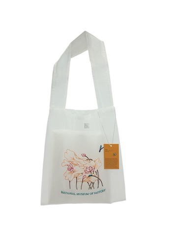 常玉刺繡霧透提袋 - 荷花