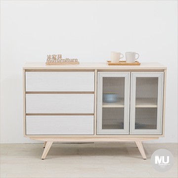 沐家具mufurniture Home 白楓木4尺餐櫃下座/廚房/餐廳/收納