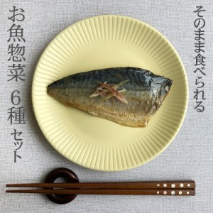 [魚のお惣菜６種６袋セット BY3] 塩サバ 塩さば 塩鯖 焼さば さば味噌煮 さば生姜煮 さんま水煮 いわし水煮 さば水煮 メール便 送料無料