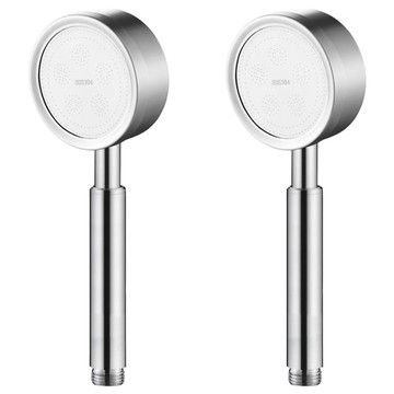 304不鏽鋼節水增壓蓮蓬頭 2個  不鏽鋼  1組