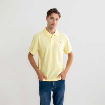 男裝-經典四色小傘POLO衫-黃色