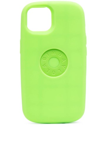 Bimba y Lola - Chimo logo iPhone 13 case - women - Zinc/Silicone - One Size - Green