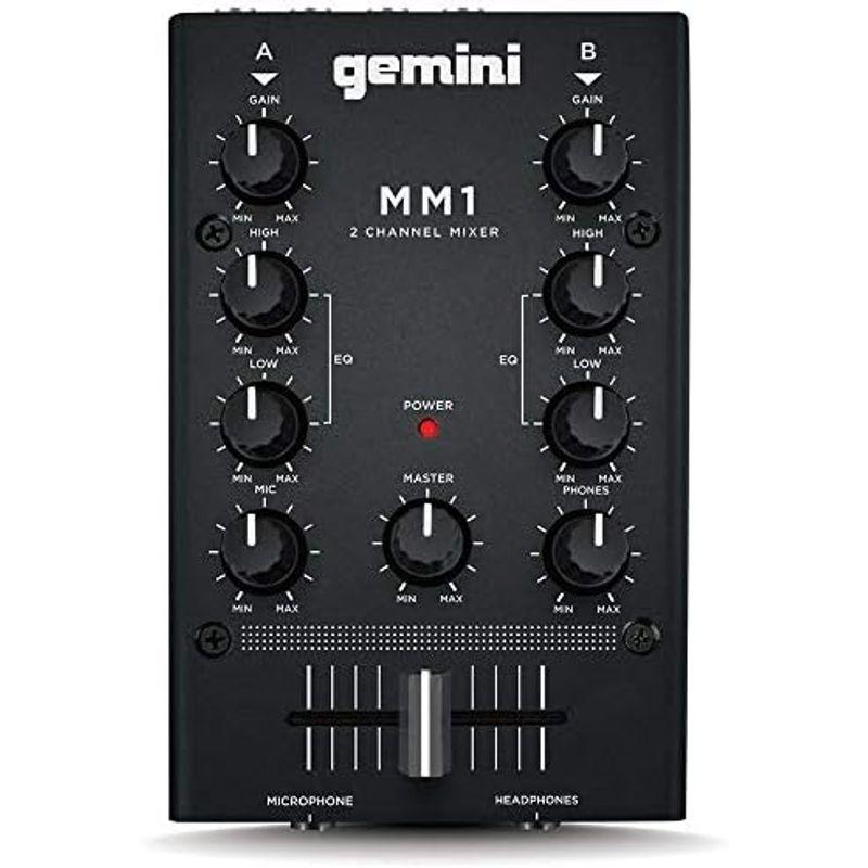 DJ機器 GEMINI DJ ミキサー ポータブル 2ch ステレオミキサー MM1国内正規品