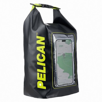 Pelican Marine 陸戰隊 可觸控手機 5L 防水隨身包 - 亮黃黑色
