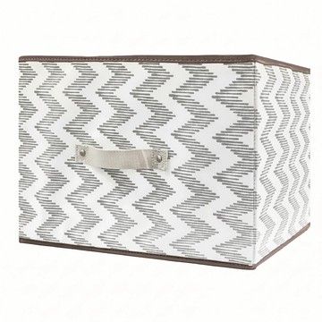 巧易收 日式三層櫃收納盒 橫式 精緻車工縫合 美觀堅固耐用  白色-款式隨機  27 x 26 x 38cm  1個