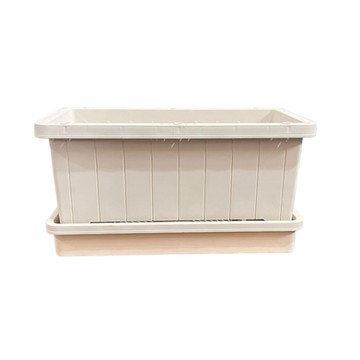 育苗用具 【芸白】種植盆 花盆 陽台種菜盆 加厚種植盆 長型花槽 陽台種菜盆 家庭園藝盆 蔬菜栽種盆 花卉種植盆