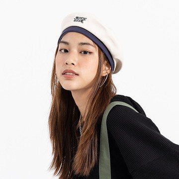 復古捲字貝雷帽