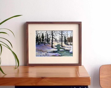 雪國 | 療癒水彩系列 水彩原畫