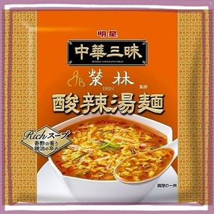 明星 中華三昧 榮林 酸辣湯麺 103G ×24個