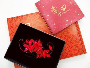 【Mrs.U 絲藏蜜語】百年好合－纏花新娘頭飾