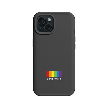 iPhone 15 SolidX 黑 - Love in All ____ - Love wins-Not alone