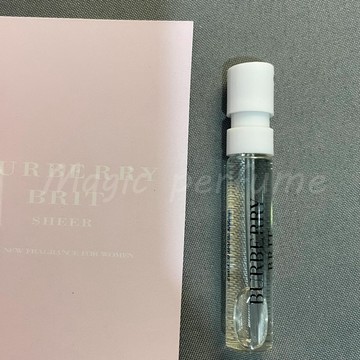 博柏利 紅粉戀歌 Burberry Brit Sheer-2ml香水樣品試用裝 香氛噴霧 旅行香水 學生香水 小香小樣