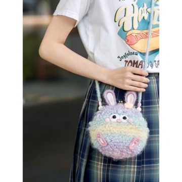 趣織社綿軟小怪獸包包diy手工編織鉤針棉線鉤織毛線團材料包