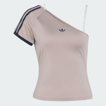 Adidas 愛迪達 Offshoulder Tee KY5181 女 T恤 運動上衣 休閒短袖 露單肩 粉棕