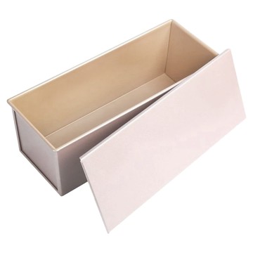 CHEFMADE 學廚 商用系列 商用不粘吐司盒帶蓋 金色 1kg  34.4 x 13.6 x 12.6cm  1個