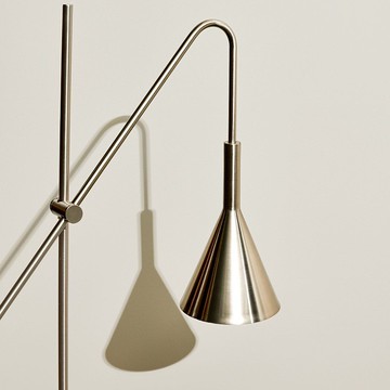 【Hübsch】－991123 簡約金屬落地燈 立燈