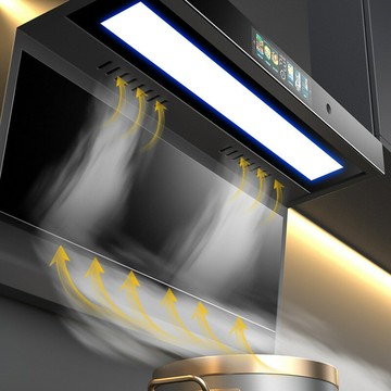 批發 櫻花仙子抽油煙機家用廚房大吸力新款7字型頂側雙吸油煙機