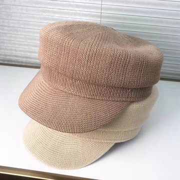 帽子 海軍帽 女生帽子 八角帽 編織帽 貝雷帽 防曬帽 遮陽帽 120