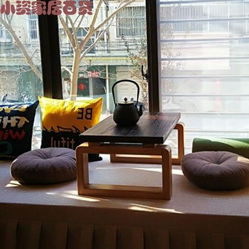 實木炕桌榻榻米茶幾飄窗桌可折疊炕幾地桌陽臺日式小茶幾禪意茶臺
