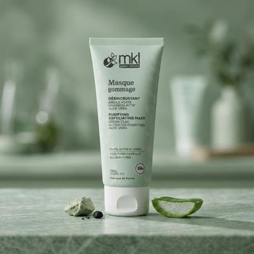 【MKL 】有機認證 綠泥活性碳 淨化去角質面膜 75ml