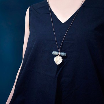 小落葉流蘇編織項鍊