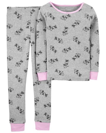 Kid 2-Piece Minnie Mouse 100% Snug Fit Cotton PJs