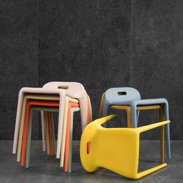 凳子 塑料凳子加厚成人高凳時尚餐桌凳創意椅子馬椅家用餐椅簡約等位凳