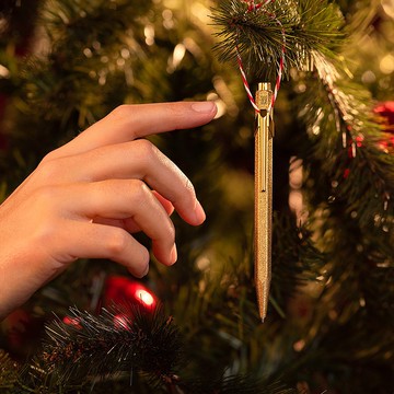 卡達 849 Sparkle 聖誕限定 閃亮金原子筆