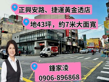 專簽~正興安路捷運旁大面寬黃金透店｜台中市北屯區興安路一段