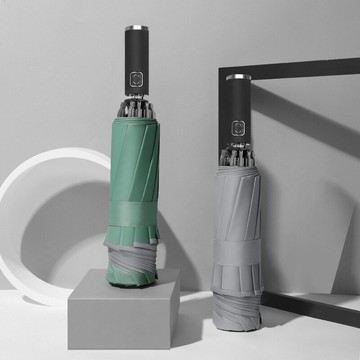 全新創意反向折疊全自動十骨三折反光傘男女商務晴雨傘不濕車