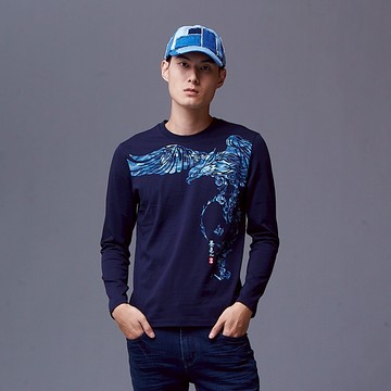 BIG TRAIN斜紋飛鷹全棉男潮T-Z20299-58&80