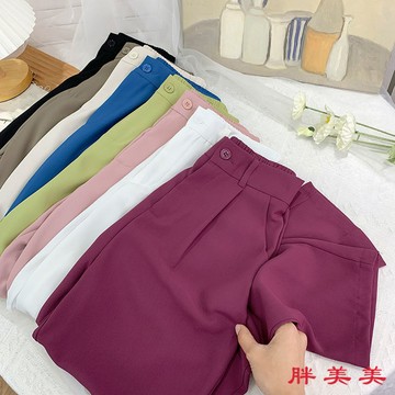 【M-5XL大尺碼】大尺碼西褲 西裝褲 直筒褲 西裝褲女2024春秋韓版高腰垂感直筒褲顯瘦寬鬆九分休閒煙管西00