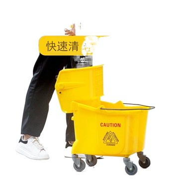 榨水車拖把桶擠水桶免洗拖地桶酒店洗拖把拖布壓水清潔柞水車[DD150210]