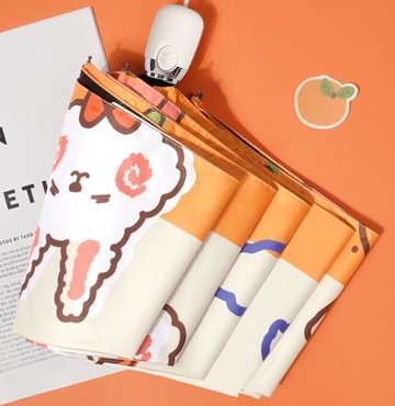 台灣出貨兔兔摺疊傘 自動傘 防曬傘 自動開合 防曬黑膠 一鍵開收傘 晴雨兩用