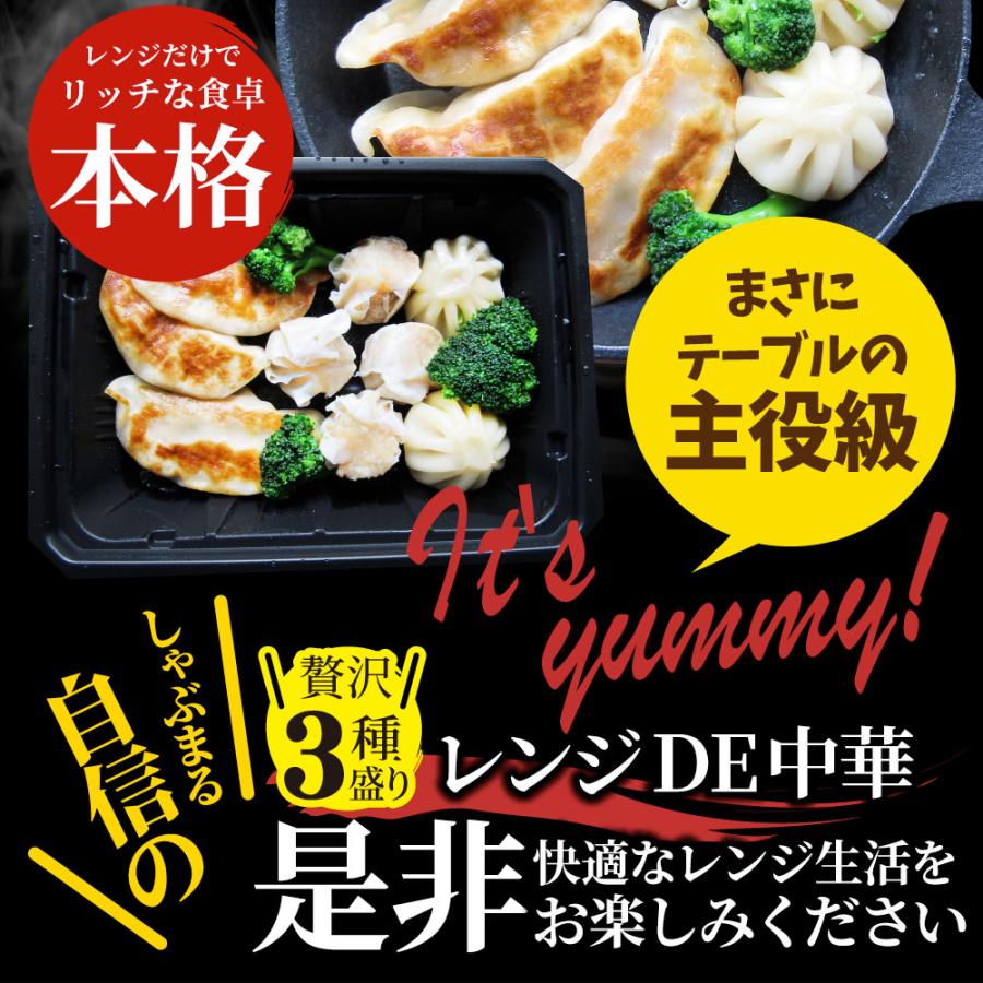 レンジDE中華3種 20食セット ギョウザ シューマイ 小籠包 点心 惣菜  冷凍 セット 餃子 焼売 小籠包 肉 お歳暮 ギフト 食べ物 食品 誕生日