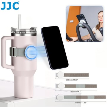 JJC 磁吸水杯手機支架 保溫壺手機支架固定綁帶 星巴克Stanley膳魔師等保溫瓶手提冰霸杯通用