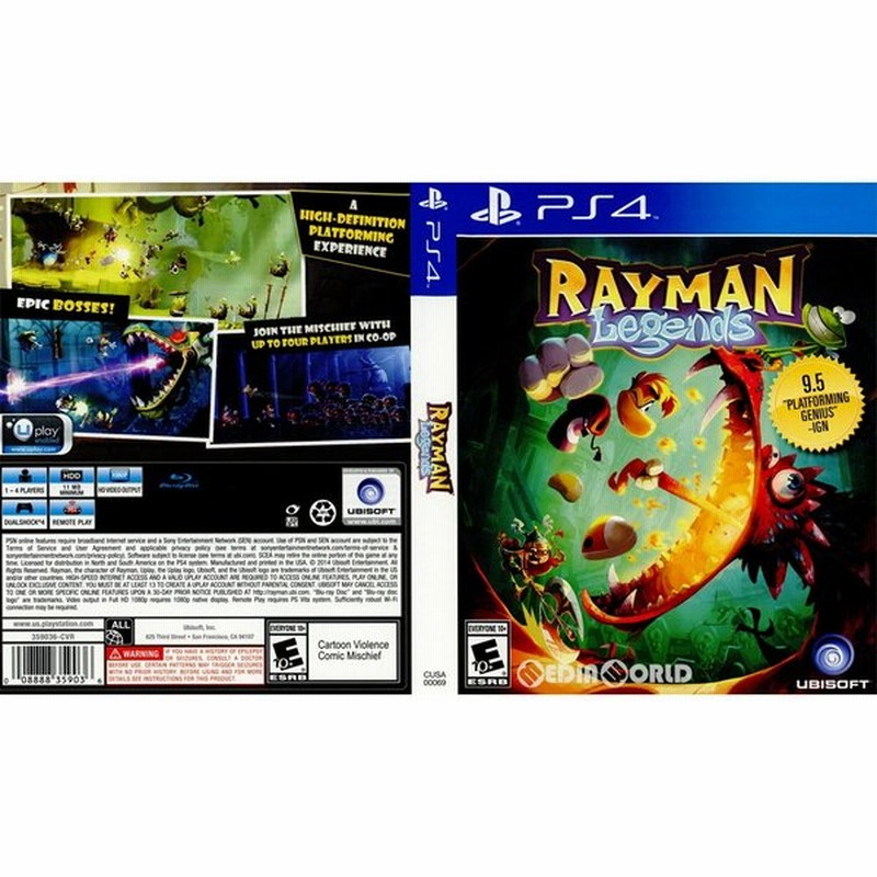 中古即納 Ps4 Rayman Legends レイマン レジェンド 北米版 Cusa 通販 Lineポイント最大0 5 Get Lineショッピング