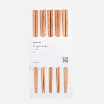 PALETTE原木筷x5入 混色