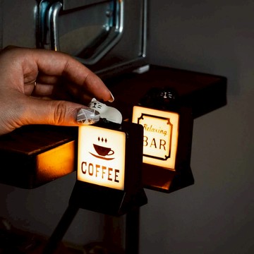 UDlab｜冰箱裝飾磁鐵燈 招牌療癒磁鐵燈貼 會發光的冰箱貼 冰箱貼 磁貼 仿真 微縮 共四款 CB-H04009