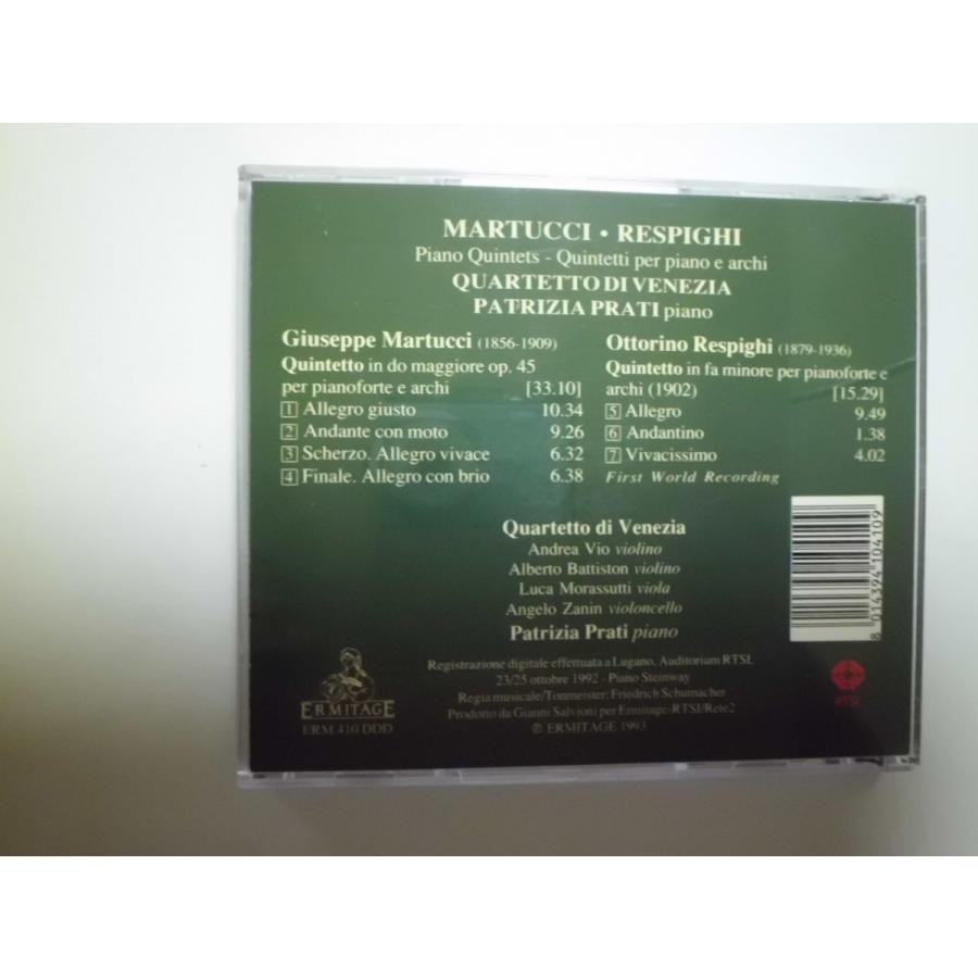 Respighi, Martucci   Piano Quintets   Quartetto di Venezia, Patrizia Prati    CD